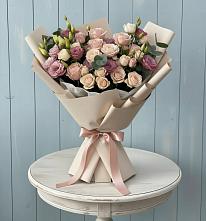 Букет цветов из:  Розы и Лизиантусы #REPLACE_PRED# Станционно-Ояшинском