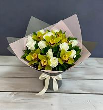 Букет цветов из:  Орхидеи и Розы в Станционно-Ояшинском