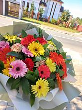 Букет цветов из:  Герберы #REPLACE_PRED# Станционно-Ояшинском