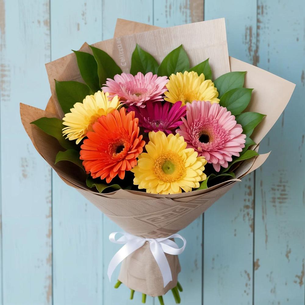 Букет цветов из: Герберы в Станционно-Ояшинском