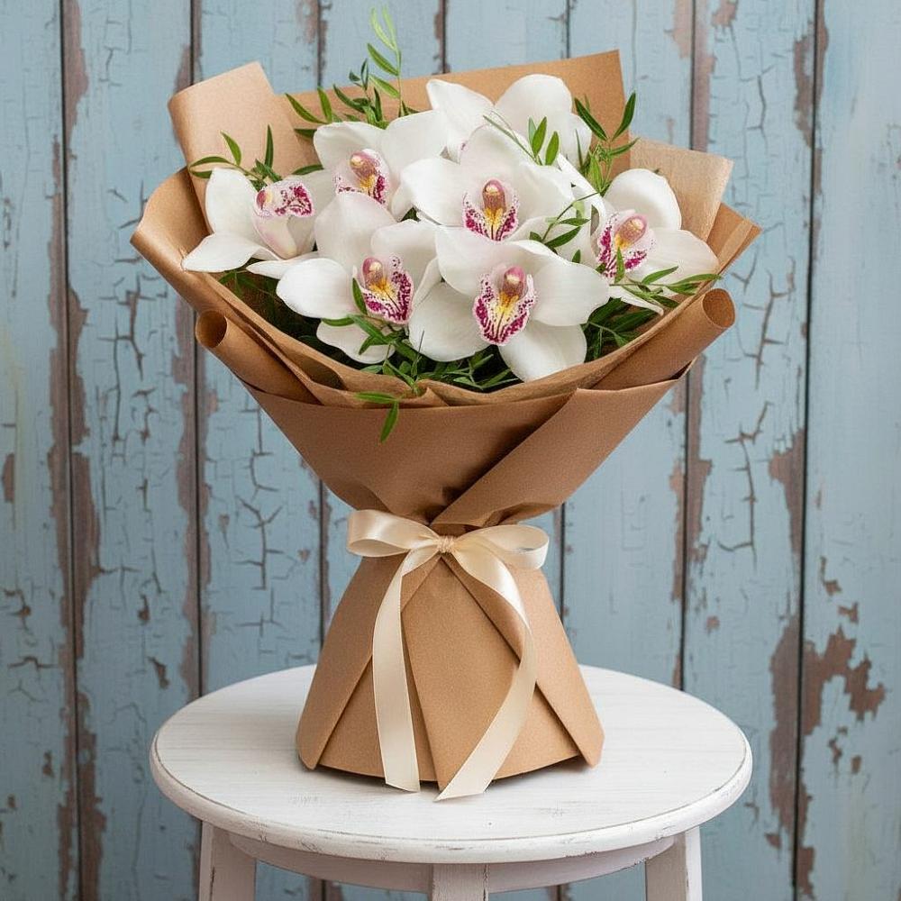 Букет цветов из: Орхидеи и Розы в Станционно-Ояшинском