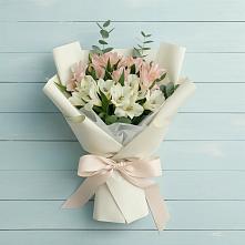 Букет цветов из:  Альстромерии в Станционно-Ояшинском