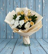Букет цветов из:  Розы и Хризантемы #REPLACE_PRED# Станционно-Ояшинском
