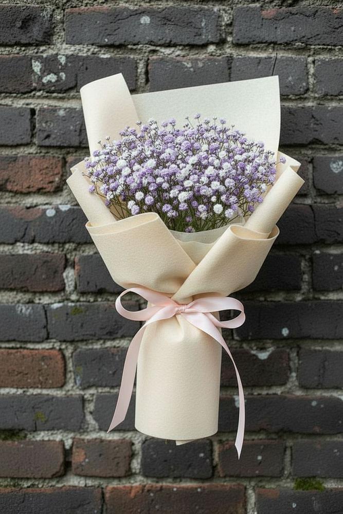 Букет цветов из: Гипсофила в Станционно-Ояшинском