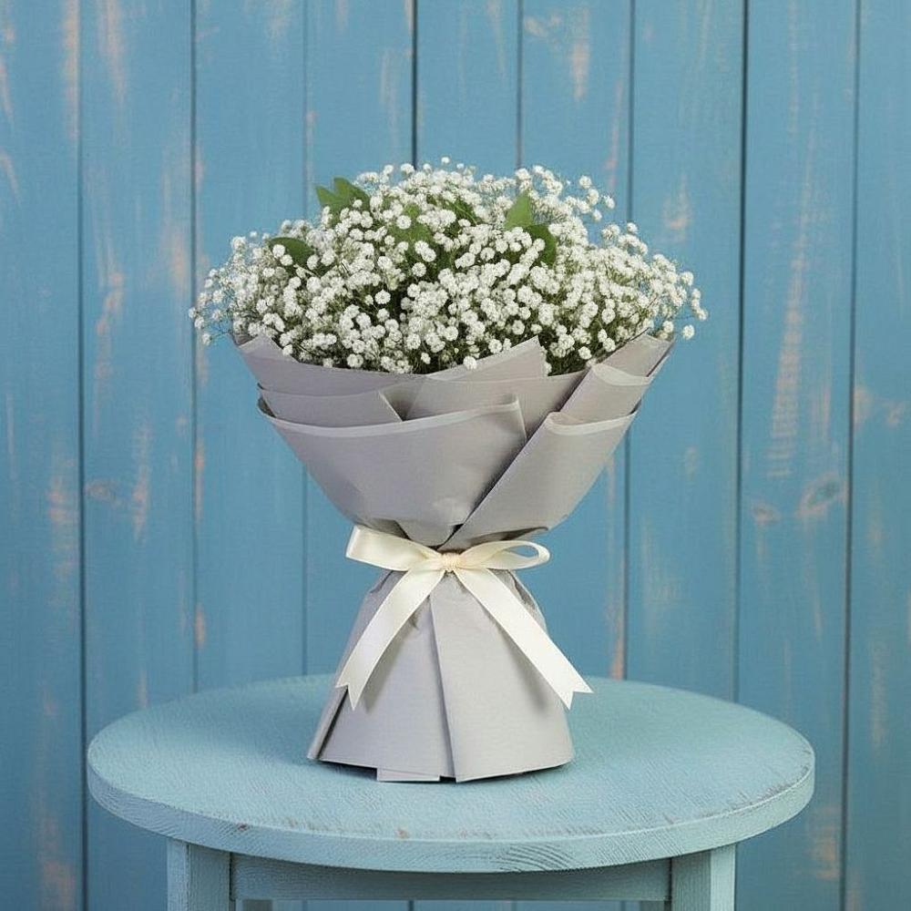 Букет цветов из: Гипсофила в Станционно-Ояшинском