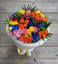 Букет цветов из:  Розы и Хризантемы в Станционно-Ояшинском