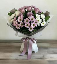 Букет цветов из:  Хризантемы и Розы в Станционно-Ояшинском