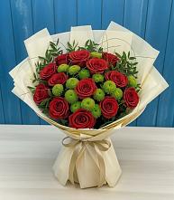 Букет цветов из:  Розы и Хризантемы в Станционно-Ояшинском