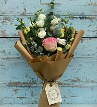Букет цветов из:  Розы и Лизиантусы #REPLACE_PRED# Станционно-Ояшинском