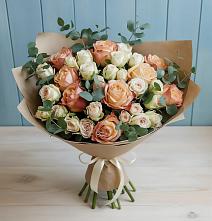 Букет цветов из:  Альстромерии и Розы в Станционно-Ояшинском