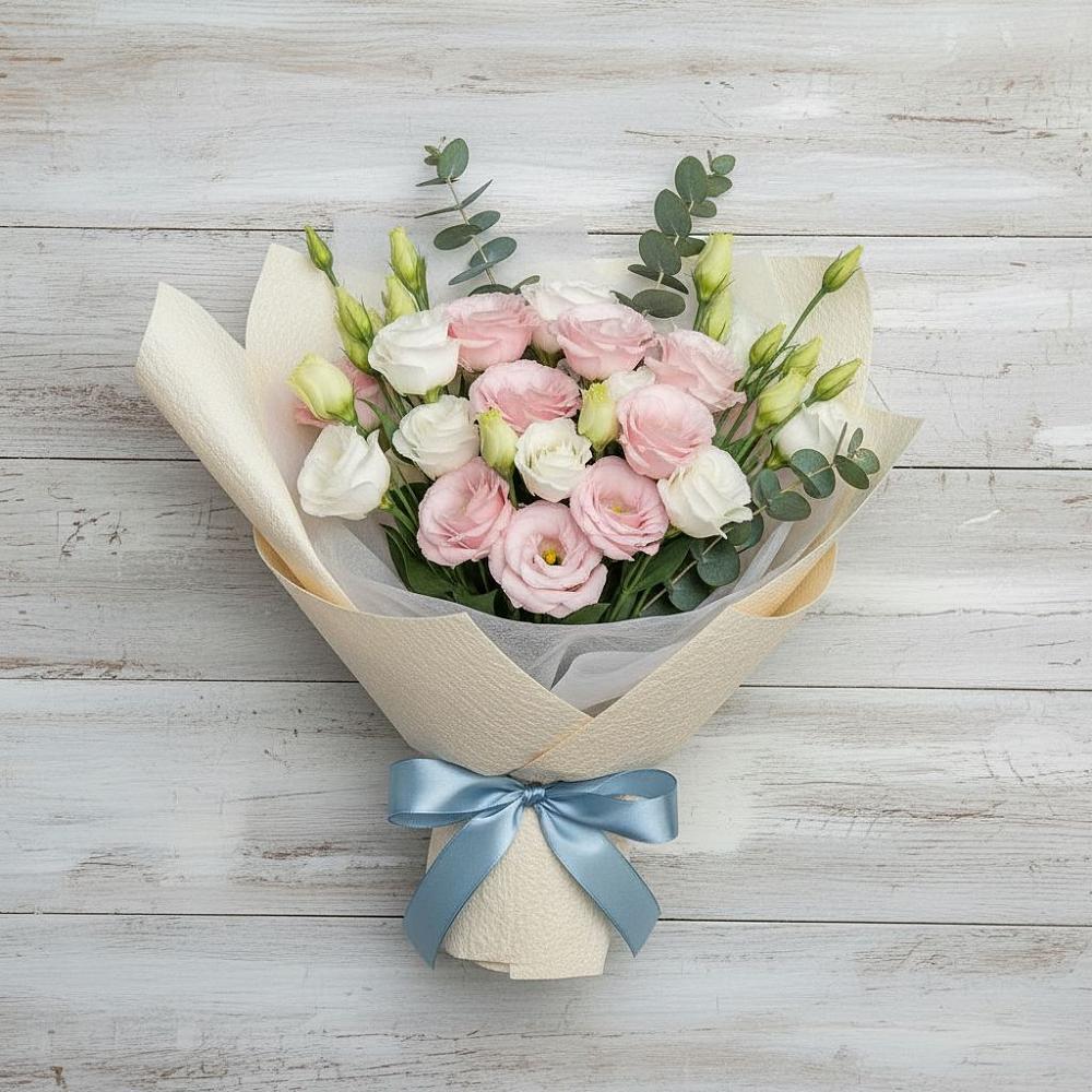 Букет цветов из: Лизиантусы в Станционно-Ояшинском